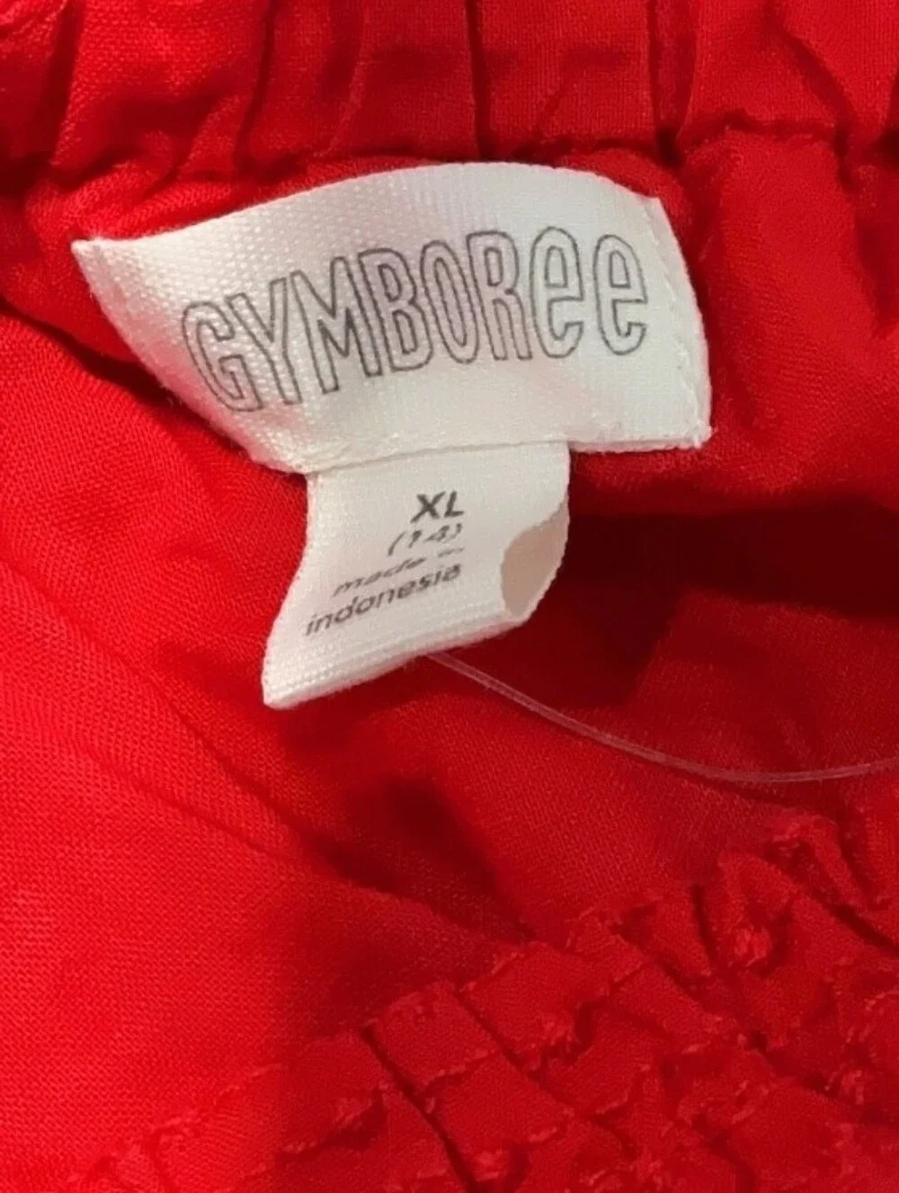 Gymboree Girls Red Peasant Top XL 14